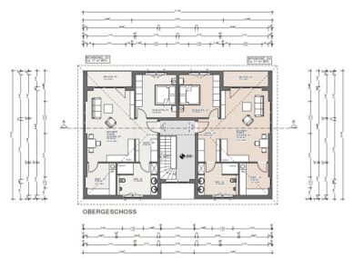 Obergeschoss bemasst